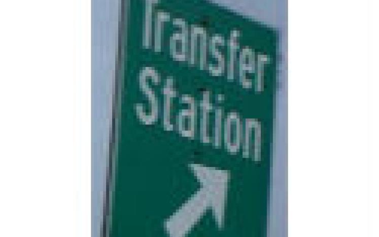 Transfer Station sign